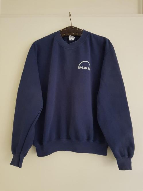 Trui / sweater voor heren -- maat M -- Fruit of the Loom, Kleding | Heren, Truien en Vesten, Gedragen, Maat 48/50 (M), Blauw, Ophalen of Verzenden