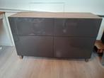 Ikea besta dressoir hout & grijs, Ophalen, Gebruikt, 25 tot 50 cm