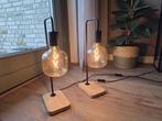 set van 2 IKEA TVÄRHAND lampen, Huis en Inrichting, Lampen | Tafellampen, Ophalen, Zo goed als nieuw, Glas, Minder dan 50 cm