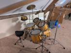 Drumstel fusion kit compleet met bekkens incl. Silence matje, Muziek en Instrumenten, Drumstellen en Slagwerk, Ophalen, Gebruikt