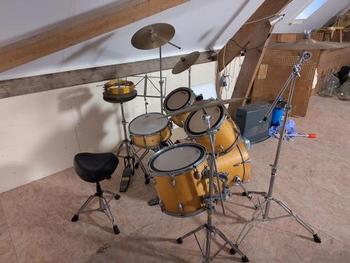 Drumstel fusion kit compleet met bekkens incl. Silence matje, Muziek en Instrumenten, Drumstellen en Slagwerk, Gebruikt, Overige merken