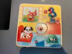 Houten Puzzel met Dieren - Janod, Kinderen en Baby's, Speelgoed | Kinderpuzzels, 2 tot 4 jaar, Ophalen of Verzenden, Zo goed als nieuw