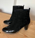 Lak/suede enkellaarsjes maat 37,5, Verzenden, Zo goed als nieuw, Zwart