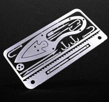 Survival Card Multitool NIEUW Zoals op de foto Gemakkelijk t beschikbaar voor biedingen
