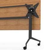 Verrijdbare en kantelbare klaptafels, Metaal, Rechthoekig, Nieuw, 200 cm of meer