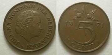 PD02604 Juliana 5 cent 1971 beschikbaar voor biedingen
