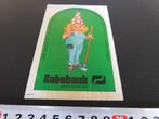 sticker RABOBANK geld en goede raad Kabouter Groen, Verzamelen, Stickers, Ophalen, Zo goed als nieuw, Bedrijf of Vereniging
