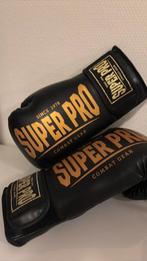 Bokshandschoenen SUPER PRO 14 oz zwart goud, Ophalen of Verzenden, Zo goed als nieuw, Overige