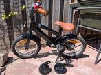 14 inch jongens fiets zwart, Ophalen, Zo goed als nieuw, Minder dan 16 inch, Zijwieltjes