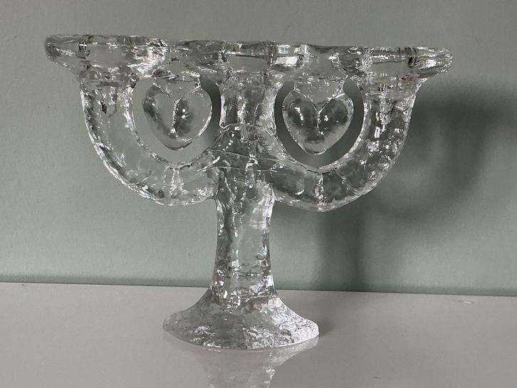 Vintage Pukeberg kandelaar, Huis en Inrichting, Woonaccessoires | Kandelaars en Kaarsen, Kandelaar, Minder dan 25 cm, Overige materialen