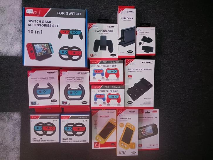 Nintendo Switch Accessoires Nieuwe Items prijs zie uitleg, Spelcomputers en Games, Games | Nintendo Switch, Nieuw, 1 speler, Vanaf 3 jaar