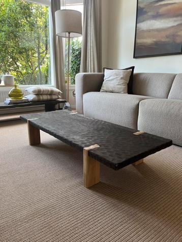 Massief eiken salontafel | Japandi | wabi sabi | gehamerd beschikbaar voor biedingen
