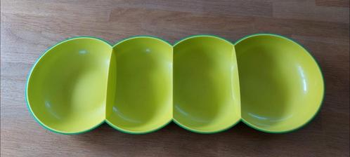Tupperware tappas schaal, zo goed als nieuw!, Huis en Inrichting, Keuken | Tupperware, Zo goed als nieuw, Schaal, Geel, Groen