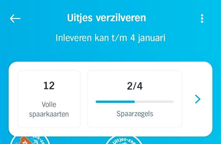 12 digitale sp.krt.AH uitjeszegels 2e kaartje gratis.P.stuk, Verzamelen, Supermarktacties, Albert Heijn, Ophalen