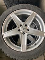 5 x 112 19” MAK King 5 Silver met Dunlop winterbanden, 235 mm, Banden en Velgen, Gebruikt, Personenwagen