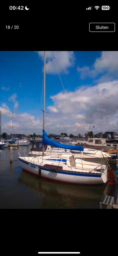 Kelt 707 mast en zeilen (nieuw grootzeil), Watersport en Boten, Zeilen en Zeiltoebehoren, Zo goed als nieuw, Minder dan 15 m²