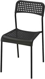 Ikea Adde stoel (zwart, 2x), Ophalen, Kunststof, Twee, Zwart