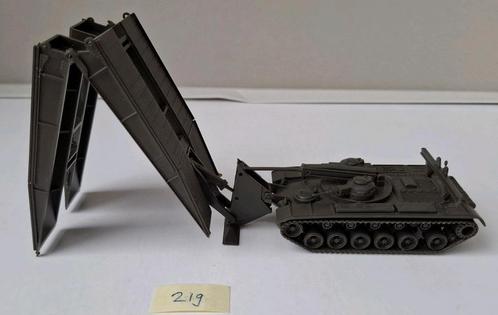 Roco Minitanks 219 M48 brugleg tank, beweegbaar, 1/87, Hobby en Vrije tijd, Modelauto's | 1:87, Zo goed als nieuw, Overige typen