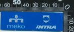 Sticker: Meko - Intra, Ophalen of Verzenden, Zo goed als nieuw, Bedrijf of Vereniging