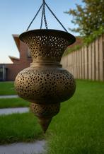 Authentieke Vintage Oosterse Hanglamp Handgemaakt Messing, Ophalen of Verzenden
