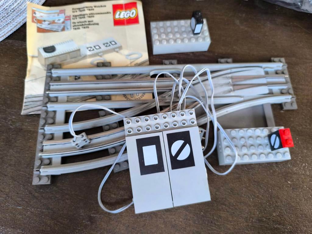 Lego Wissel 7852 met Afstandsbediening Upgrade, Ophalen of Verzenden, Gebruikt, Losse stenen, Lego