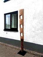 Landelijke Vloerlamp van massief hout, Ophalen, 200 cm of meer, Hout, Landelijk