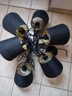 Uittrekbare design lamp met zwarte kappen, Huis en Inrichting, Lampen | Hanglampen, Ophalen of Verzenden, Zo goed als nieuw