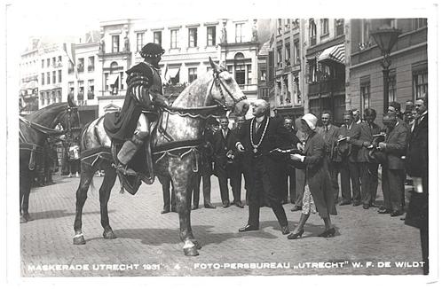 963523	Utrecht	Maskerade 1931	Nette Oude kaart onbeschreven, Verzamelen, Ansichtkaarten | Nederland, Ongelopen, Utrecht, 1920 tot 1940
