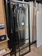 83x231,5cm Binnendeur stomp Staal look zwart SK9, Ophalen, 80 tot 100 cm, Glas, Binnendeur