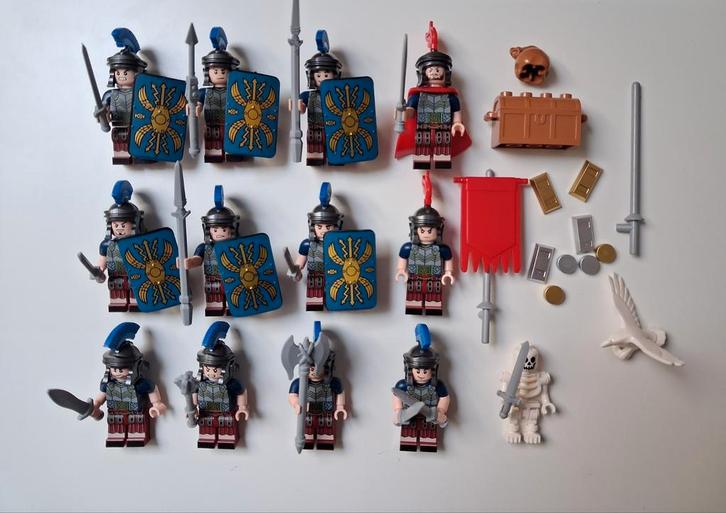 12 Romeinen met accessoires, Kinderen en Baby's, Speelgoed | Bouwstenen, Ophalen of Verzenden