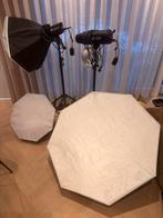 MOET WEG: Falcon Eyes Studio Flitsset - Complete Starterskit, Ophalen, Gebruikt, Complete fotostudio