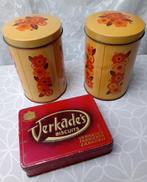 Verkade Biscuits blik + 2 voorraad blikken, Verzamelen, Blikken, Ophalen of Verzenden, Gebruikt, Koek(jes), Verkade