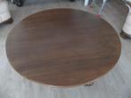 Massief houten salontafel, donkerbruin, Huis en Inrichting, Tafels | Salontafels, Ophalen, Gebruikt, 50 tot 75 cm, 100 tot 150 cm