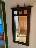 Antieke halspiegel met geslepen glas, Ophalen, Rechthoekig, 50 tot 100 cm, 100 tot 150 cm