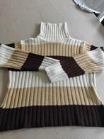 Coltrui met witte, beige en bruine strepen dames, Ophalen, Beige, Maat 42/44 (L), Zo goed als nieuw