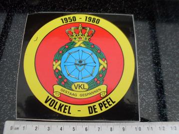 sticker VKL volkel de peel logo embleem 1980 gestaag gespann beschikbaar voor biedingen