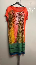 Save the Queen XL zomerjurk oranje groen jurk Zomer 40, Maat 46/48 (XL) of groter, Nieuw, Save the Queen, Ophalen of Verzenden