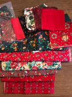 Quilt lapjes Kerst + blokken 10x10cm, Hobby en Vrije tijd, Stoffen en Lappen, Overige kleuren, Nieuw, Ophalen of Verzenden, 30 tot 120 cm