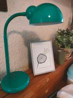 Vintage Bureaulamp, turquoise jaren 80, Gebruikt, Vintage, Ophalen of Verzenden, Minder dan 100 cm
