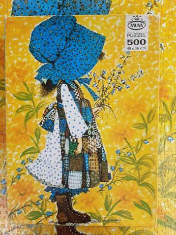 puzzel Holly Hobbie 500 stukjes 100% compleet vintage beschikbaar voor biedingen