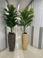 Mooi schelpenvazen met planten, Ophalen of Verzenden, Overige kleuren, Minder dan 50 cm
