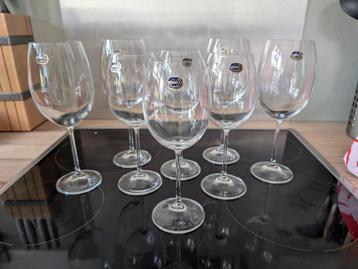 Bohemia kristal wijn glazen te koop beschikbaar voor biedingen