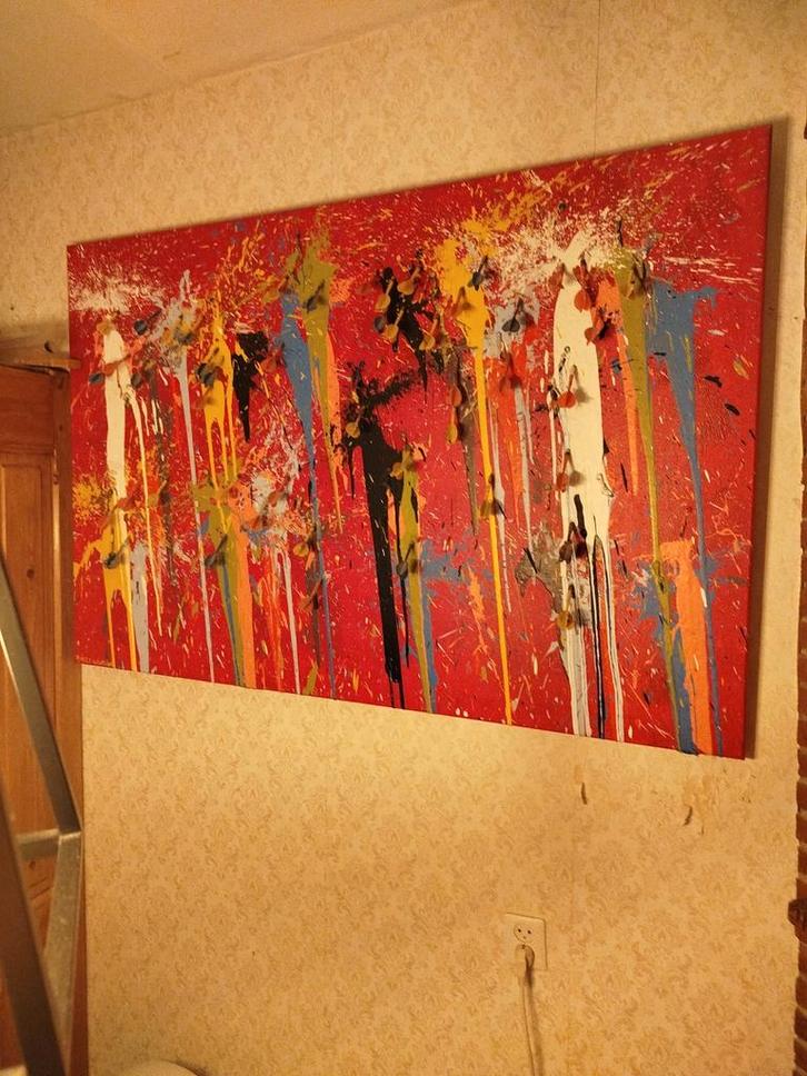 Uniek Abstract Schilderij, Antiek en Kunst, Kunst | Schilderijen | Abstract, Ophalen