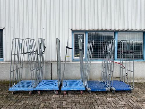 Grote Partij Rolcontainer Transportkar 40+ Hoza 500KG PER ST, Doe-het-zelf en Verbouw, Transportwagens, Gebruikt, Transportkar