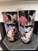 Hoge Decoupage Vazen, Ophalen, Overige materialen, Gebruikt, Zwart