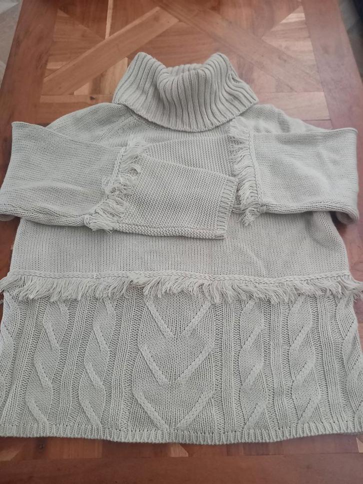Leuke Beige Boho Kabel Trui, Kleding | Dames, Truien en Vesten, Zo goed als nieuw, Maat 38/40 (M), Beige, Ophalen of Verzenden