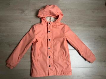 Hema kinderjas zalm roze / oranje mt 122-128 beschikbaar voor biedingen