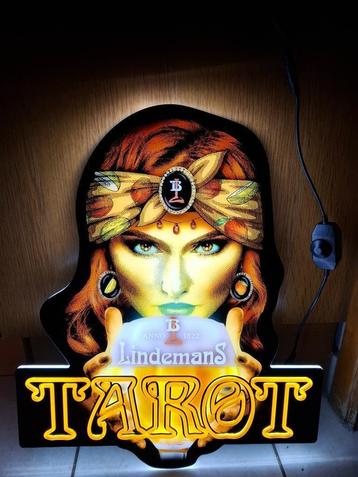 Lichtreclame Lindemans Tarot bier beschikbaar voor biedingen