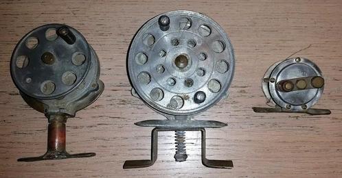 3 antieke vishengel molens, Watersport en Boten, Hengelsport | Algemeen, Gebruikt, Molen, Ophalen of Verzenden