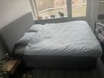 Ikea boxpringbed Dunvik, 180x200, kleur grijs, Huis en Inrichting, Ophalen, Gebruikt, Tweepersoons, 180 cm